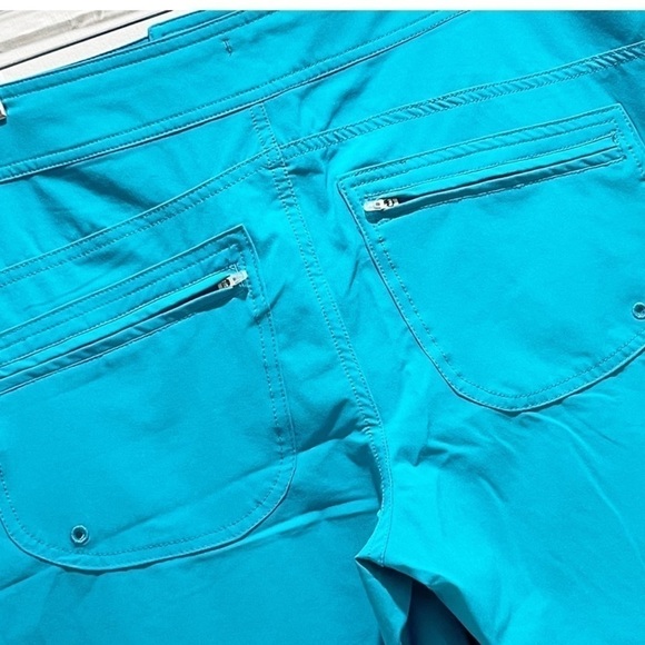 COOLIBAR Mens UPF 50+ Turquoise Performance Amphibian Shorts Back Zip Pockets XL - Picture 6 of 7
